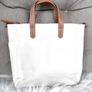 Canvas mini tote handbag